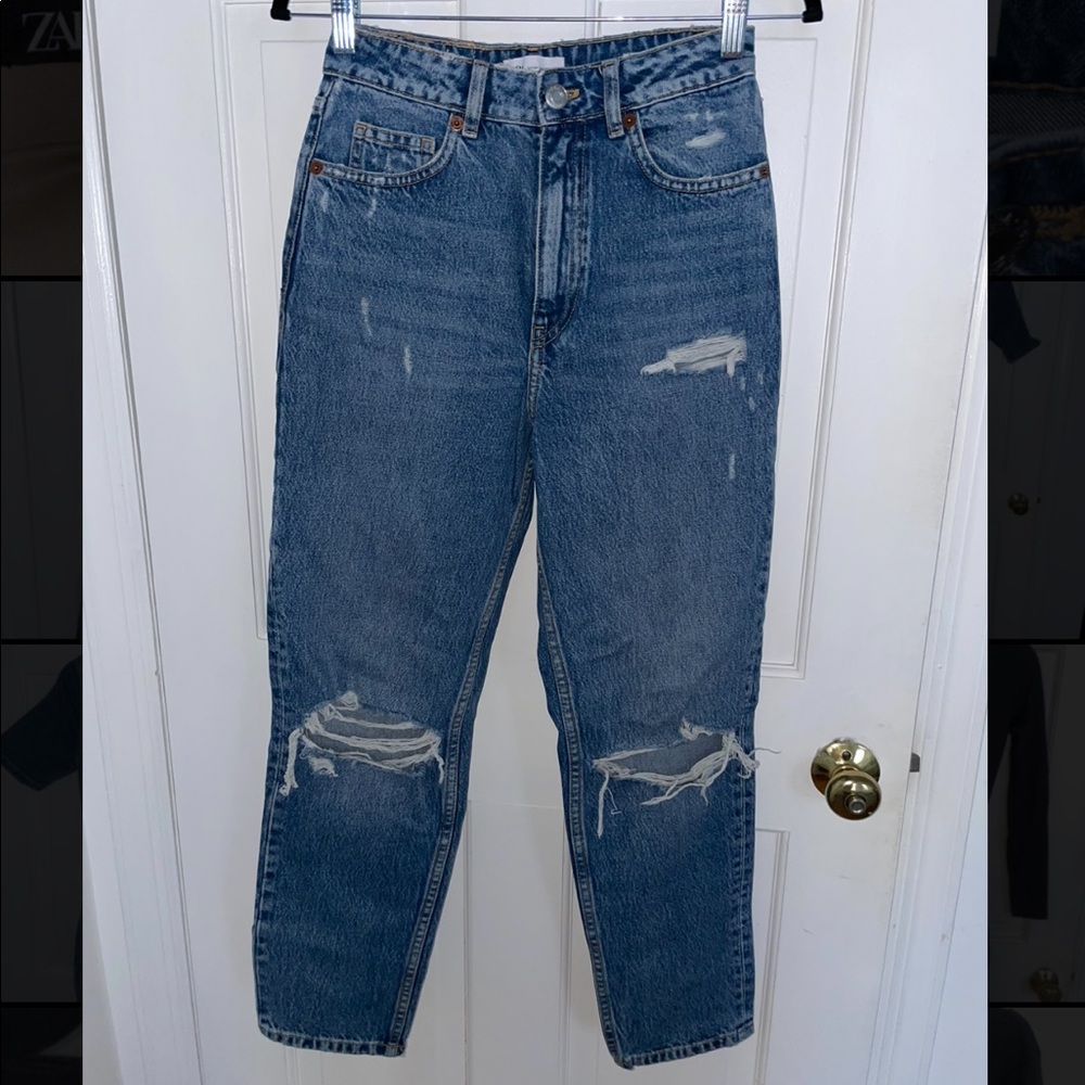 High-waisted Jeans